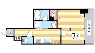 春日野道駅 徒歩3分 5階の物件間取画像